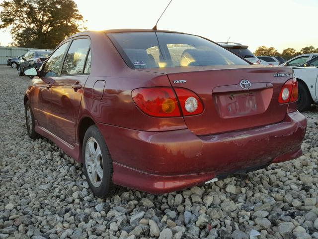 2T1BR32E14C206318 - 2004 TOYOTA COROLLA CE MAROON photo 3