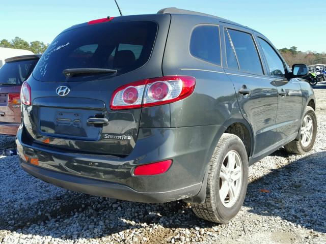 5NMSG3AB6AH396569 - 2010 HYUNDAI SANTA FE G BLACK photo 4