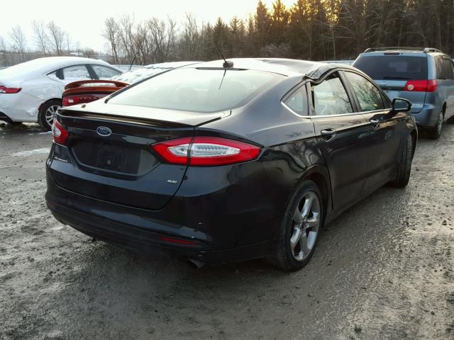 3FA6P0H74DR316682 - 2013 FORD FUSION SE BLACK photo 4