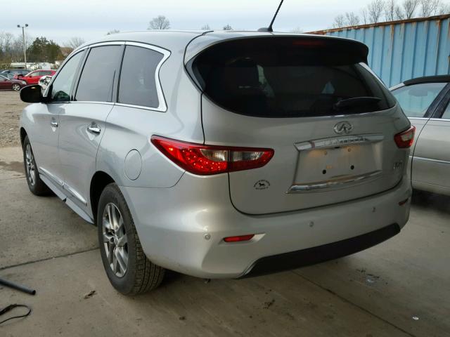 5N1AL0MM6DC316558 - 2013 INFINITI JX35 BASE SILVER photo 3