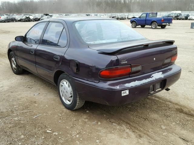 1Y1SK5260TZ030399 - 1996 GEO PRIZM BASE PURPLE photo 3