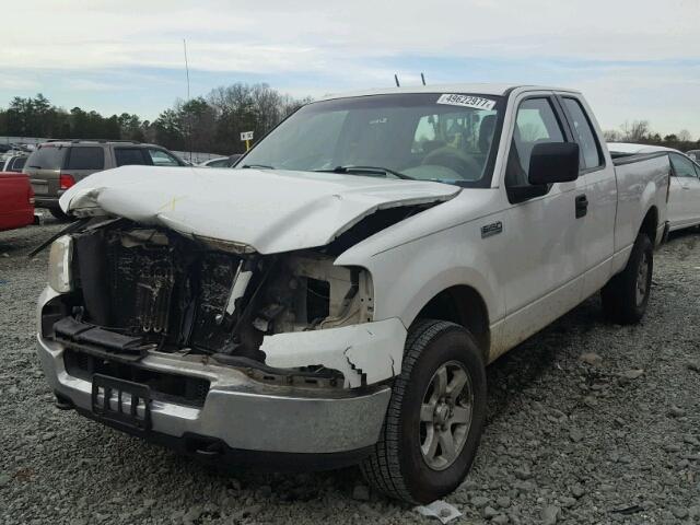 1FTRX14W05NB16901 - 2005 FORD F150 WHITE photo 2