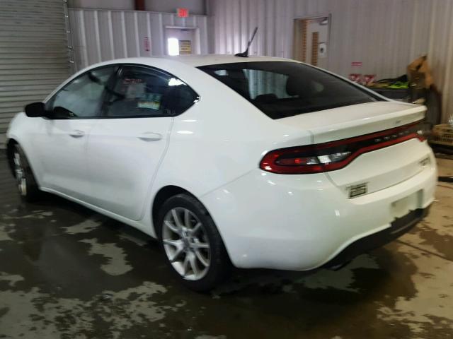 1C3CDFBH0DD134517 - 2013 DODGE DART SXT WHITE photo 3