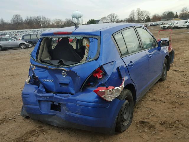 3N1BC13E49L455773 - 2009 NISSAN VERSA S BLUE photo 4