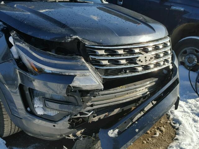 1FM5K8DH2HGA19209 - 2017 FORD EXPLORER X SILVER photo 9