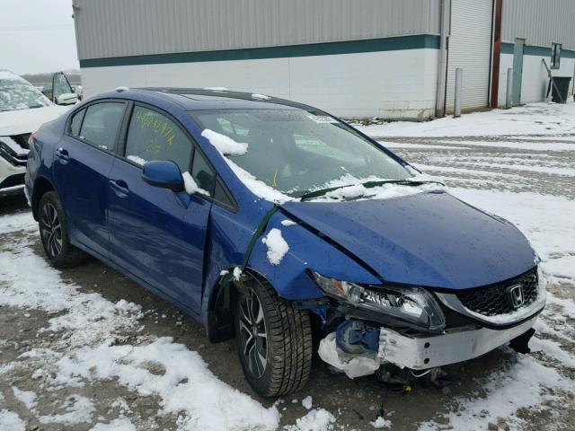 19XFB2F92DE064043 - 2013 HONDA CIVIC EXL Көк фото 1