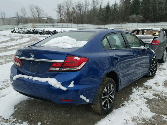 19XFB2F92DE064043 - 2013 HONDA CIVIC EXL Көк фото 4