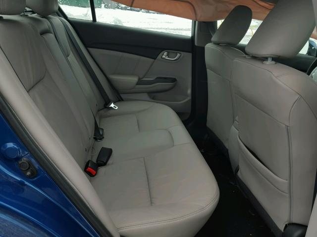 19XFB2F92DE064043 - 2013 HONDA CIVIC EXL Көк фото 6