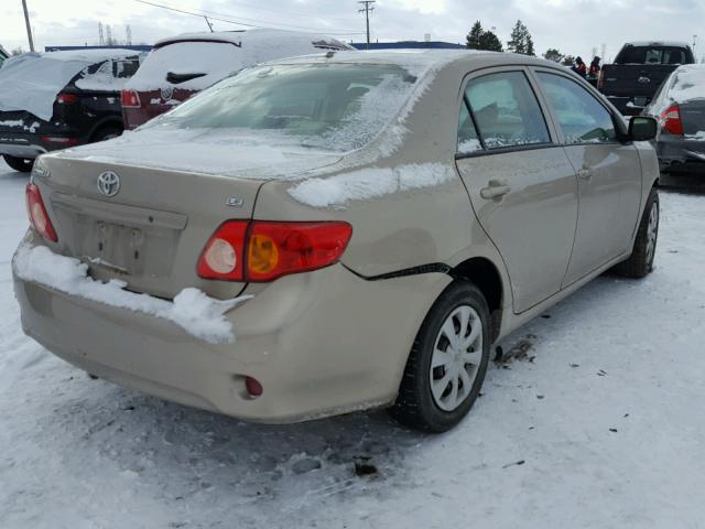 2T1BU40E39C155094 - 2009 TOYOTA COROLLA BA GOLD photo 4