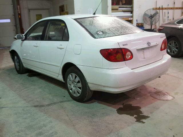 1NXBR32E44Z323860 - 2004 TOYOTA COROLLA CE WHITE photo 3