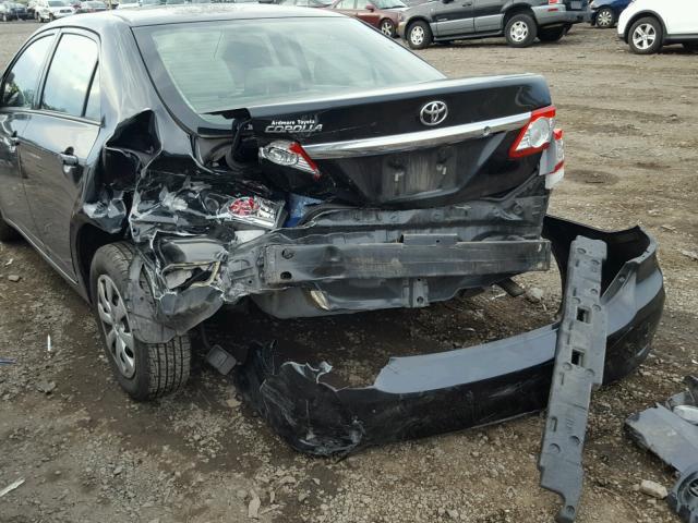 2T1BU4EE1CC837567 - 2012 TOYOTA COROLLA BA BLACK photo 9