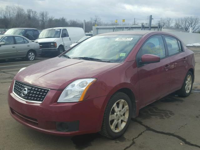 3N1AB61E57L629815 - 2007 NISSAN SENTRA 2.0 MAROON photo 2