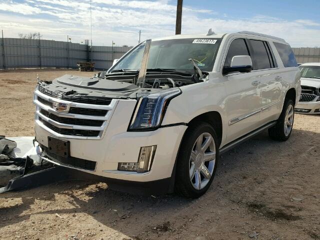 1GYS4TKJ4FR644149 - 2015 CADILLAC ESCALADE E WHITE photo 2