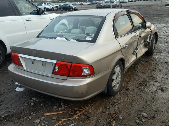 KNAGD126945333331 - 2004 KIA OPTIMA LX BEIGE photo 4