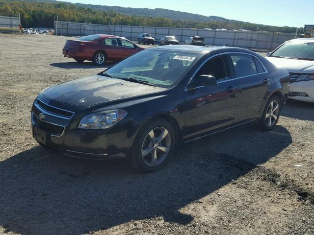 1G1ZC5E18BF352779 - 2011 CHEVROLET MALIBU 1LT BLACK photo 2
