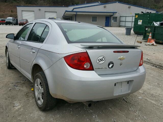 1G1AL58F187153256 - 2008 CHEVROLET COBALT LT SILVER photo 3