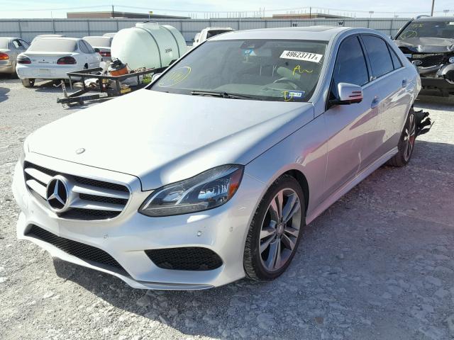 WDDHF5KB7EA833055 - 2014 MERCEDES-BENZ E 350 SILVER photo 2