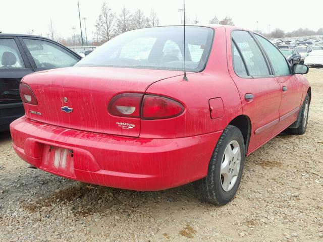 1G1JC524727334392 - 2002 CHEVROLET CAVALIER B RED photo 4