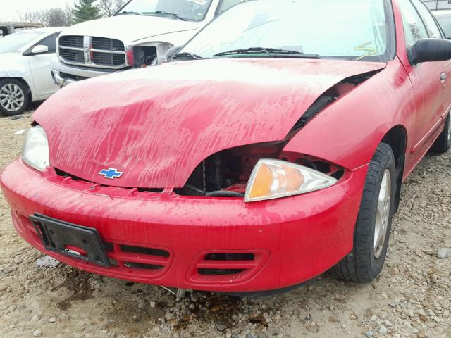 1G1JC524727334392 - 2002 CHEVROLET CAVALIER B RED photo 9