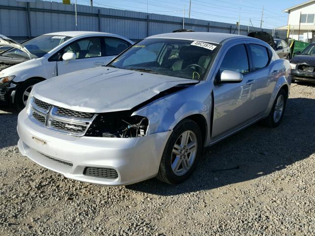 1C3CDZCB1CN147832 - 2012 DODGE AVENGER SX SILVER photo 2