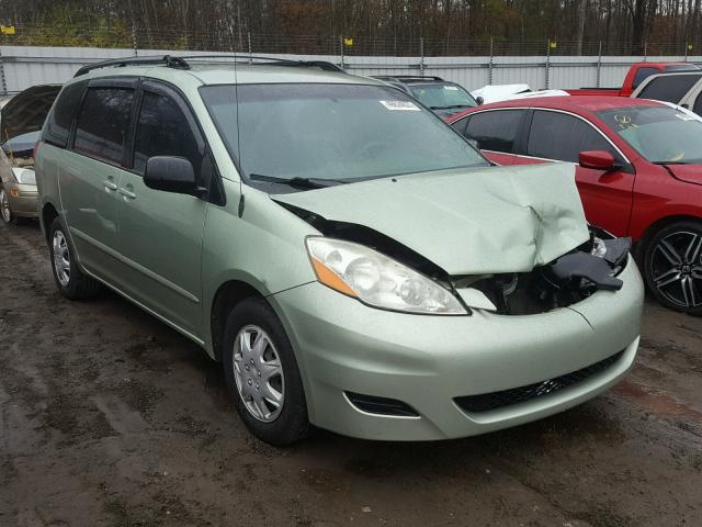 5TDZK23CX8S204011 - 2008 TOYOTA SIENNA CE GREEN photo 1