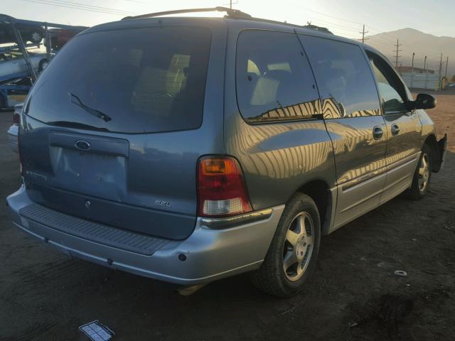 2FMDA5346YBA10807 - 2000 FORD WINDSTAR S BLUE photo 4