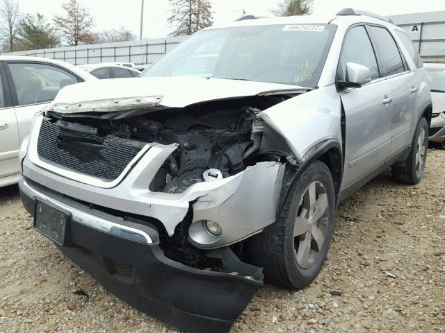 1GKLVMEDXAJ207786 - 2010 GMC ACADIA SLT SILVER photo 2