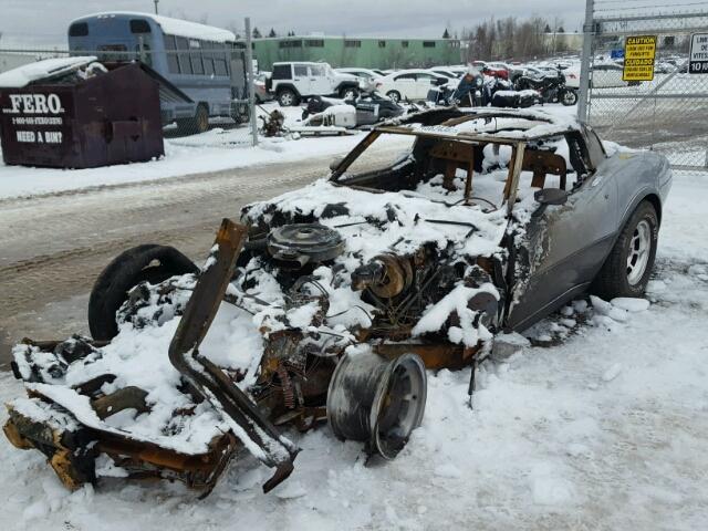 1Z8748S413386 - 1978 CHEVROLET CORVETTE GRAY photo 2