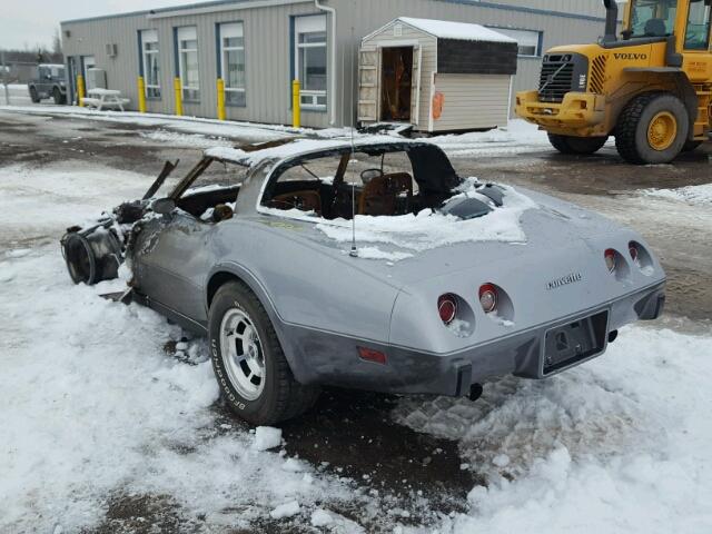 1Z8748S413386 - 1978 CHEVROLET CORVETTE GRAY photo 3