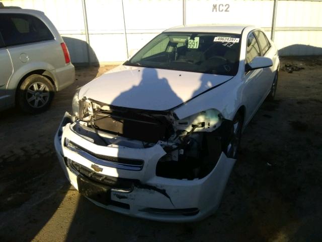 1G1ZH57B294170718 - 2009 CHEVROLET MALIBU 1LT WHITE photo 2