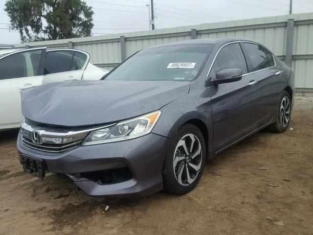 1HGCR2F00GA024729 - 2016 HONDA ACCORD EX GRAY photo 2