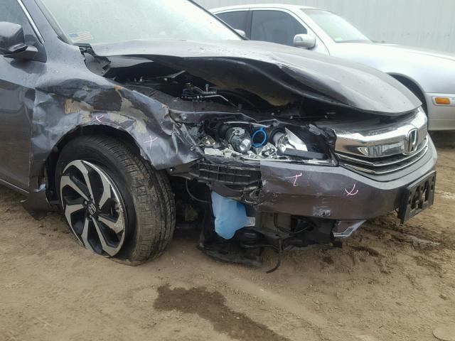 1HGCR2F00GA024729 - 2016 HONDA ACCORD EX GRAY photo 9