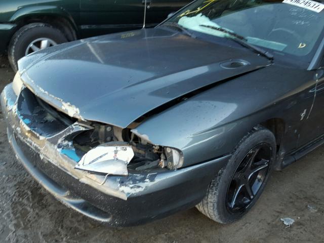 1FAFP4044WF146056 - 1998 FORD MUSTANG GREEN photo 9