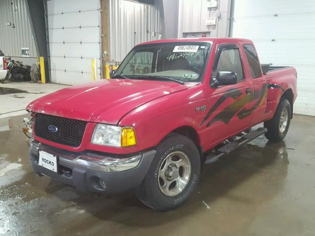 1FTZR15E41TA66364 - 2001 FORD RANGER SUP RED photo 2