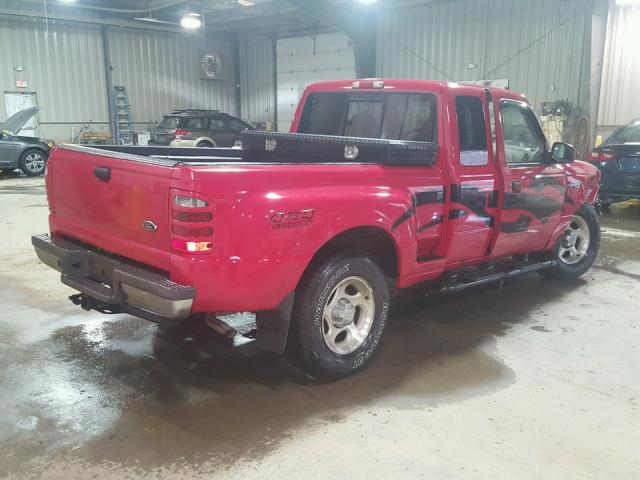 1FTZR15E41TA66364 - 2001 FORD RANGER SUP RED photo 4