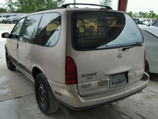 4N2DN11WXSD865658 - 1995 NISSAN QUEST XE GOLD photo 3