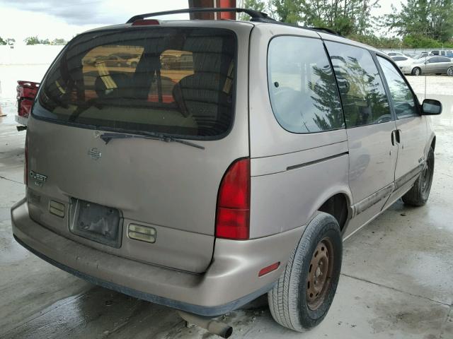 4N2DN11WXSD865658 - 1995 NISSAN QUEST XE GOLD photo 4