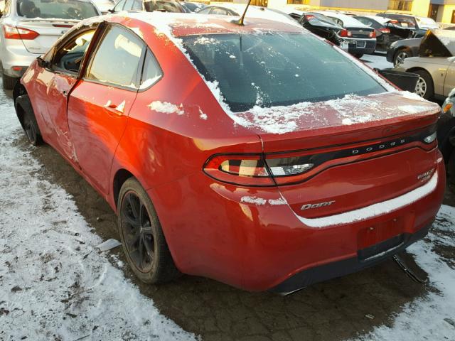 1C3CDFBB1ED724562 - 2014 DODGE DART SXT RED photo 3