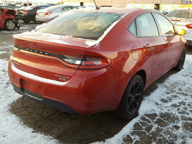 1C3CDFBB1ED724562 - 2014 DODGE DART SXT RED photo 4