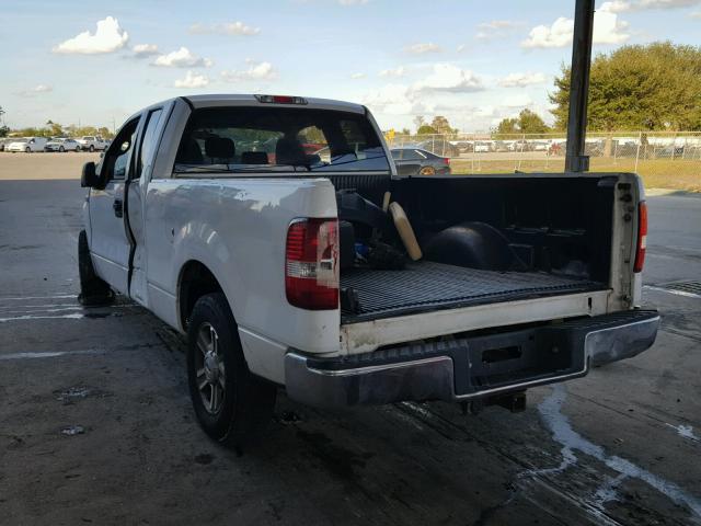 1FTPX12555FB44236 - 2005 FORD F150 WHITE photo 3