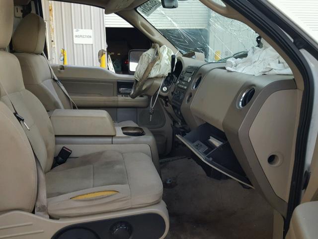 1FTPX12555FB44236 - 2005 FORD F150 WHITE photo 5