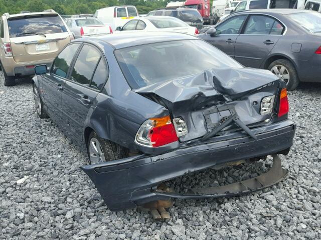 WBAAV33461FU75962 - 2001 BMW 325 I GRAY photo 3