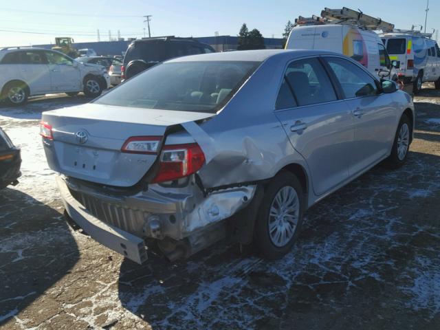 4T1BF1FK4CU027667 - 2012 TOYOTA CAMRY BASE SILVER photo 4