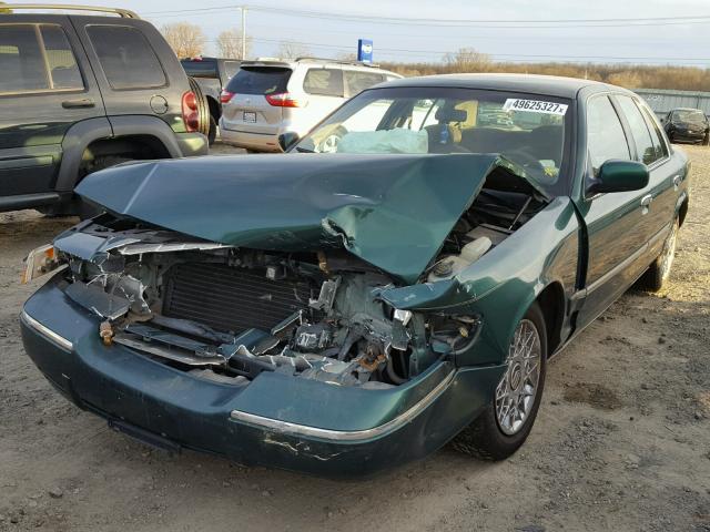 2MEFM74W8YX619432 - 2000 MERCURY GRAND MARQ GREEN photo 2