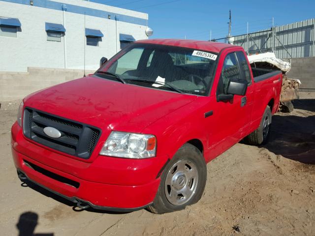 1FTRF14W97KC76766 - 2007 FORD F150 RED photo 2