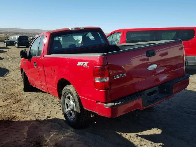 1FTRF14W97KC76766 - 2007 FORD F150 RED photo 3