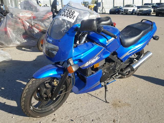 JKAEXVD189A115299 - 2009 KAWASAKI EX500 D BLUE photo 2