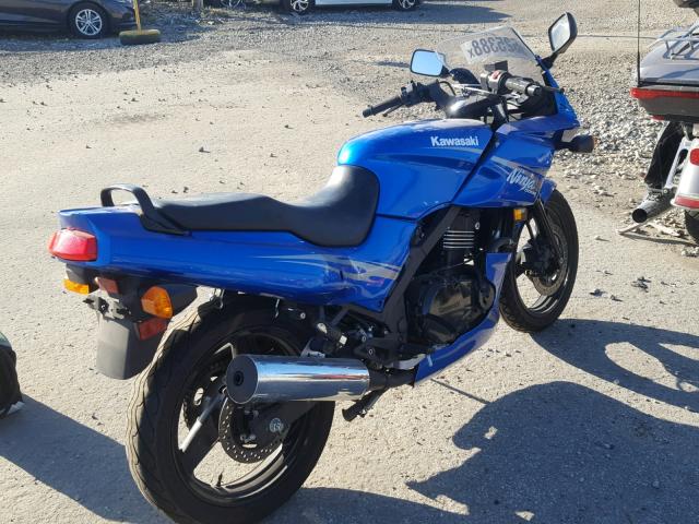 JKAEXVD189A115299 - 2009 KAWASAKI EX500 D BLUE photo 4