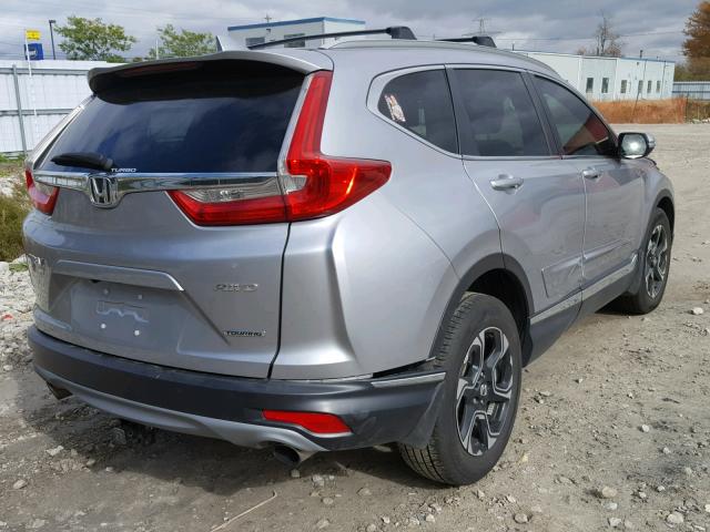 2HKRW2H93HH125786 - 2017 HONDA CR-V TOURI GRAY photo 4