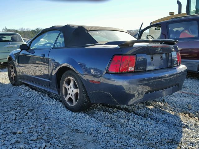 1FAFP44461F100618 - 2001 FORD MUSTANG BLUE photo 3